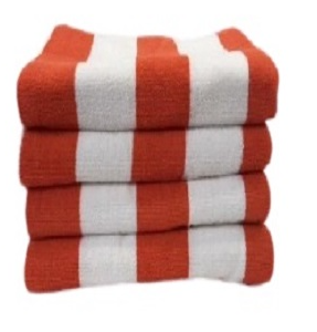 orange-white-stripe-pool-towel