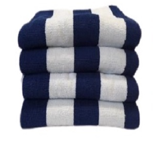 royal-blue-white-stripe-pool-towel